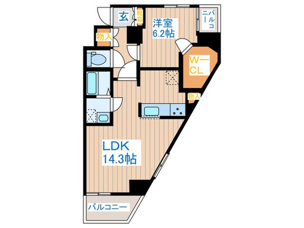 ＡＲＫＭＡＲＫ上北沢の物件間取画像